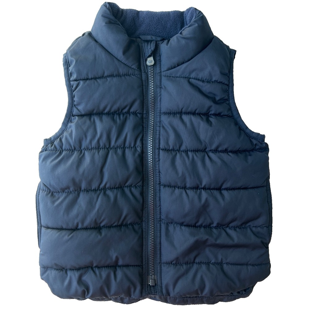 Baby Gap ColdControl Puffer Vest Boys 2T Blue Water Resistant Quilted Zip Unisex